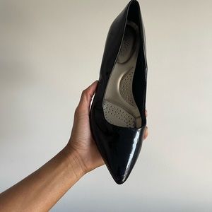 Patent leather kitten heels